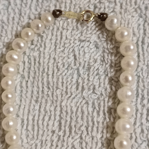 Vintage 18" Genuine Cultured Pearl Necklace-14K Spring Ring Clasp-101 Pearls - Picture 7 of 9